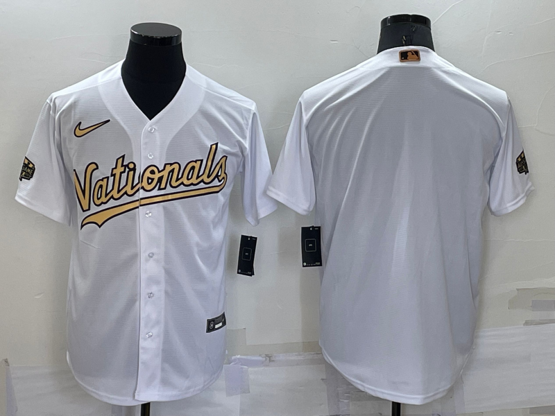 Men's Washington Nationals White Alternate Authentic Blank Jersey Men's Washington Nationals White Alternate Authentic Blank Jersey